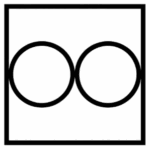 換気扇（天井付）の図記号
