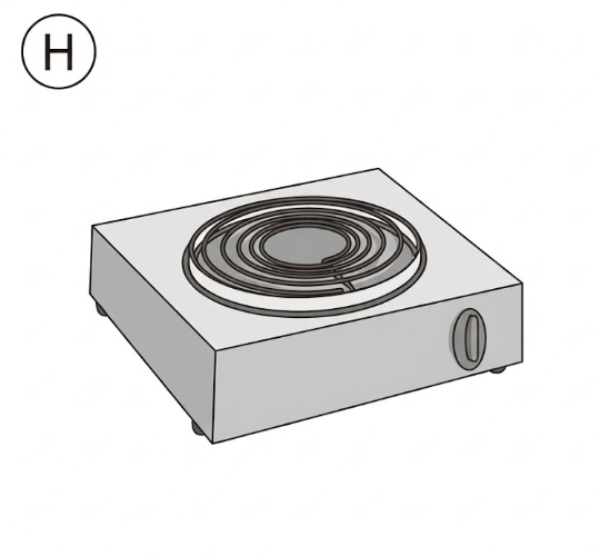 電熱器（ヒーター）の図記号