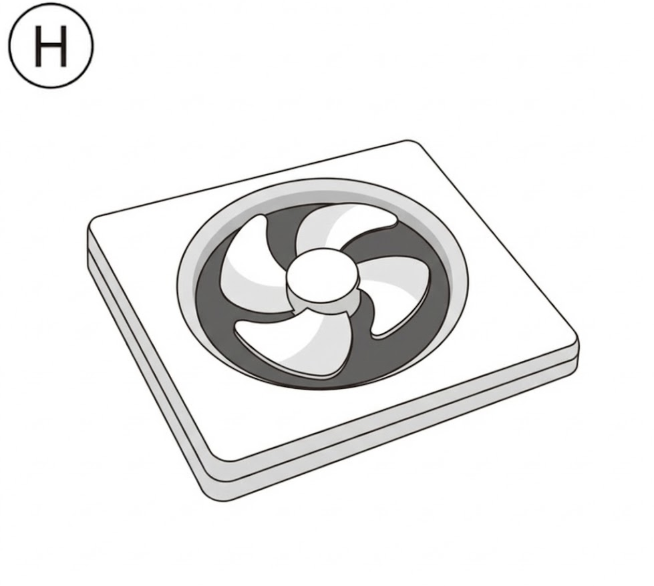 換気扇の図記号