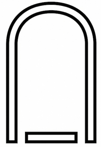 「可動コイル形（U字磁石）」の記号画像