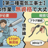 金属管に電線を収める作業は無資格でできる？