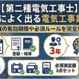 電気工事業法の有効期限