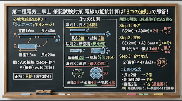 電線の抵抗計算の解説