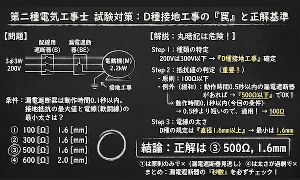 問題の正誤と選択肢の図解説の黒板解説

