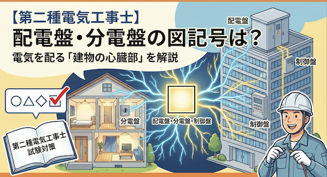 【第二種電気工事士】配電盤・分電盤の図記号は？電気を配る「建物の心臓部」を徹底解説