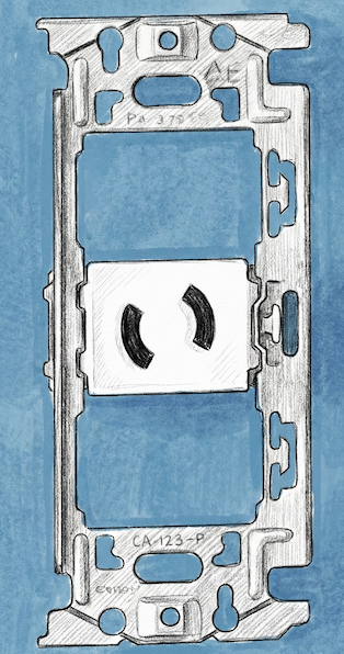 抜け止め形コンセント