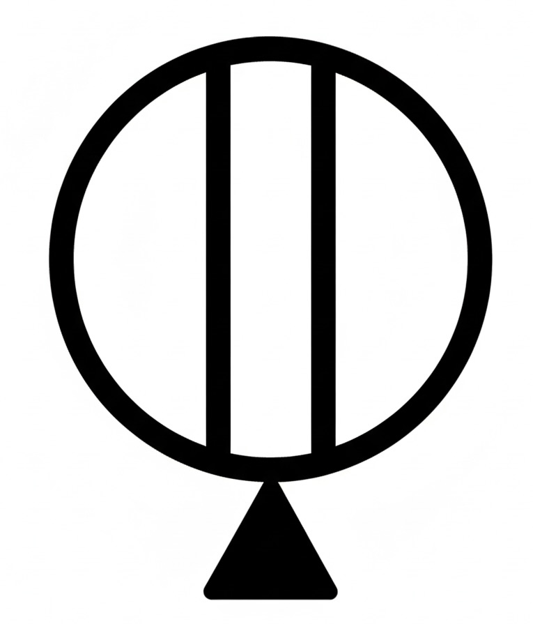 コンセント（床面）の図記号
