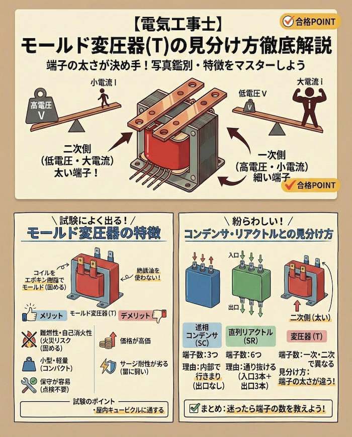 紛らわしい!コンデンサ・リアクトルとの見分け方