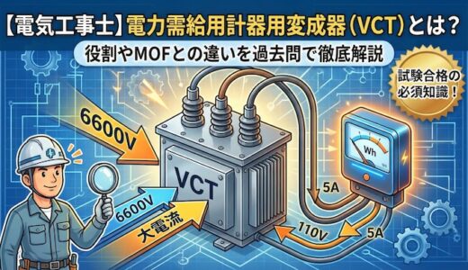 【電気工事士】電力需給用計器用変成器 (VCT) とは？役割やMOFとの違いを過去問で徹底解説