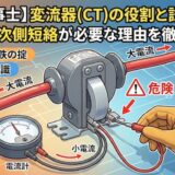【電気工事士】変流器(CT)の役割と試験対策！二次側短絡が必要な理由を徹底解説