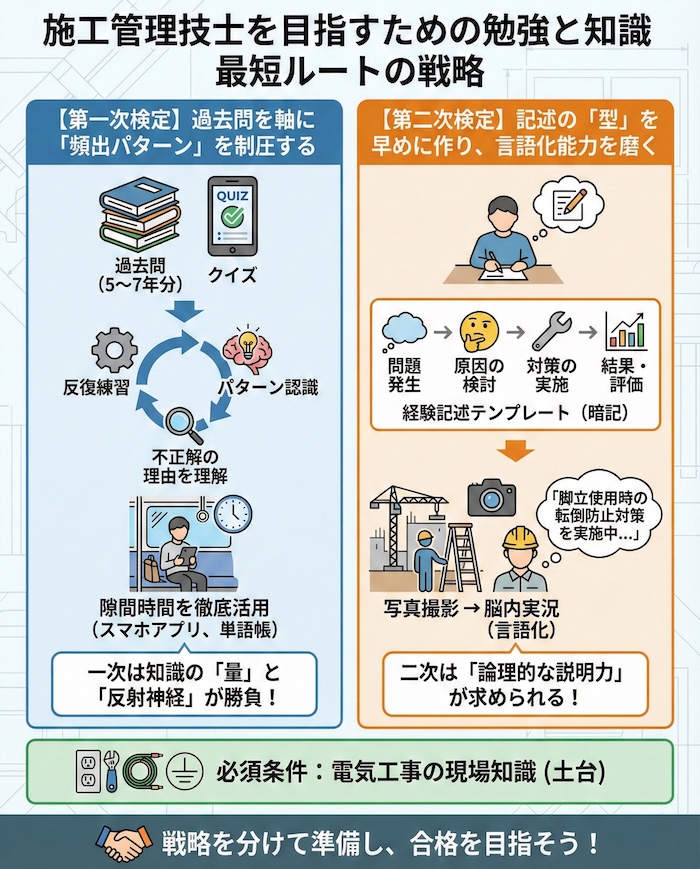施工管理技士を目指すための勉強と知識