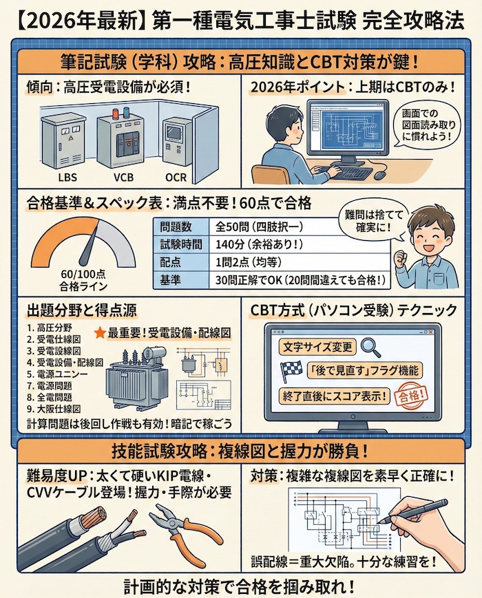 第一種電気工事士試験の攻略法