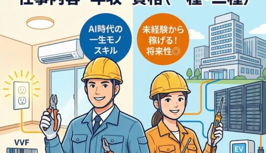 【2026年最新】電気工事士とは？向いている人、仕事内容・年収・資格の種類（一種・二種）を完全解説