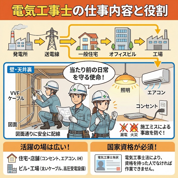電気工事士の仕事内容と役割