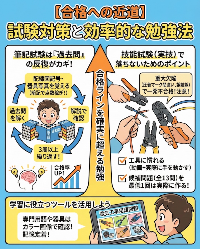 第二種電気工事士【合格への近道】試験対策と効率的な勉強法