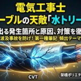 【電気工事士】高圧ケーブルの天敵「水トリー」とは？試験に出る発生箇所と原因、対策を徹底解説