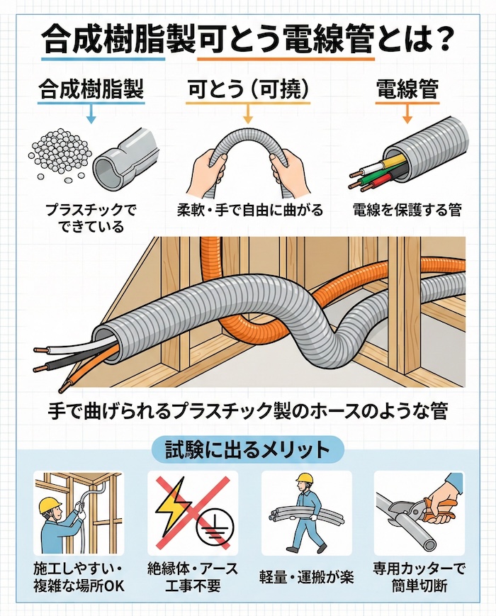 合成樹脂製可とう電線管とは