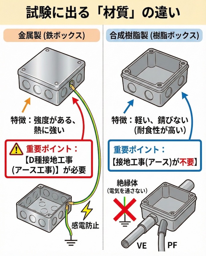 試験に出る「材質」の違い