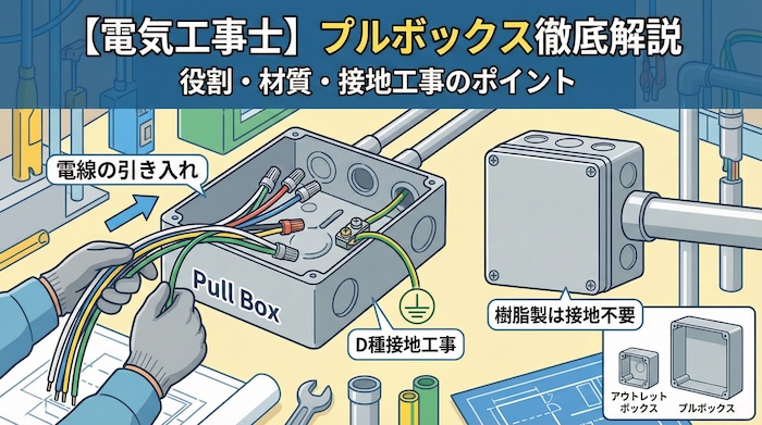【電気工事士】プルボックスとは？役割・材質から接地工事の重要ポイントまで徹底解説