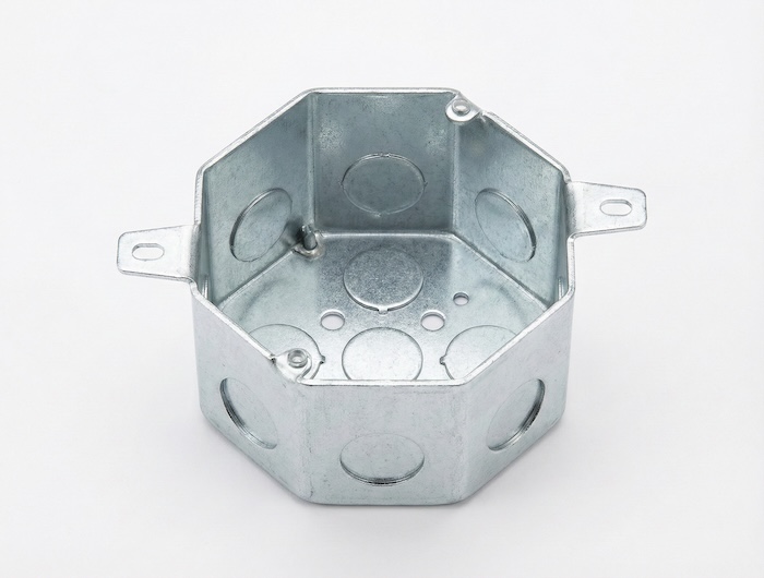 コンクリートボックスの写真(八角形で左右に耳があるもの)