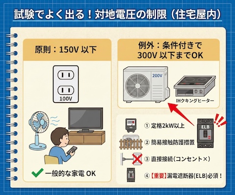 対地電圧の制限の解説画像