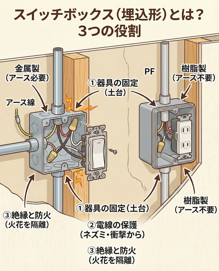 スイッチボックス(埋込形)とは?