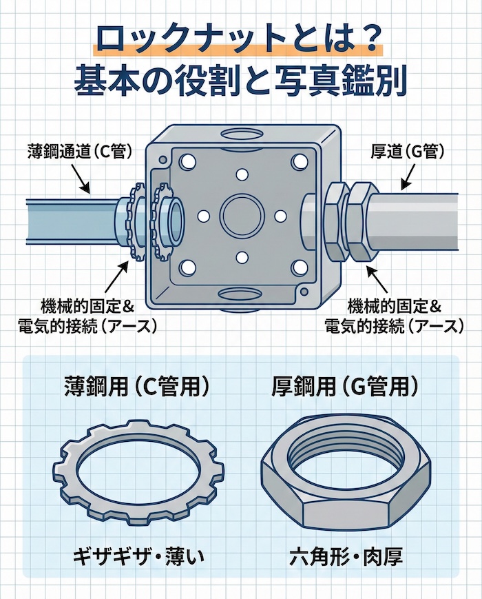 ロックナットとは？ 基本の役割と写真鑑別