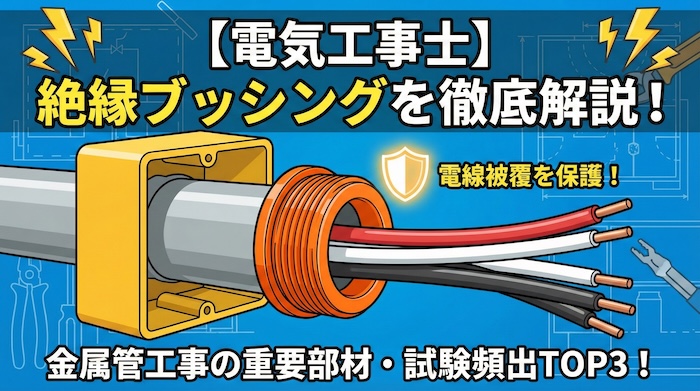 【電気工事士】絶縁ブッシングを徹底解説！金属管工事で電線被覆を守る重要部材