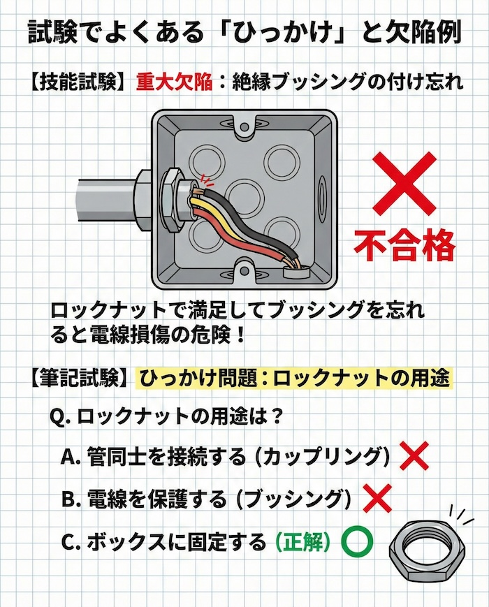 試験でよくある「ひっかけ」と欠陥例