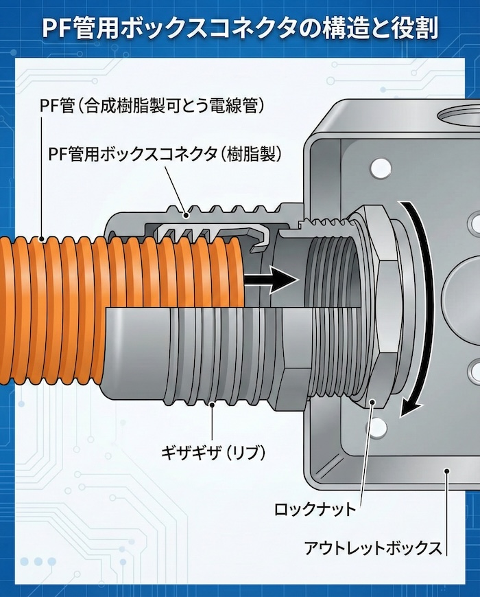PF管用ボックスコネクタとは?