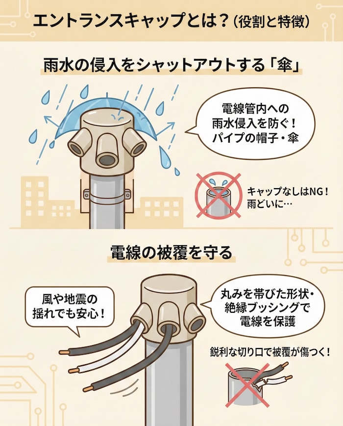 1. エントランスキャップとは?(役割と特徴)