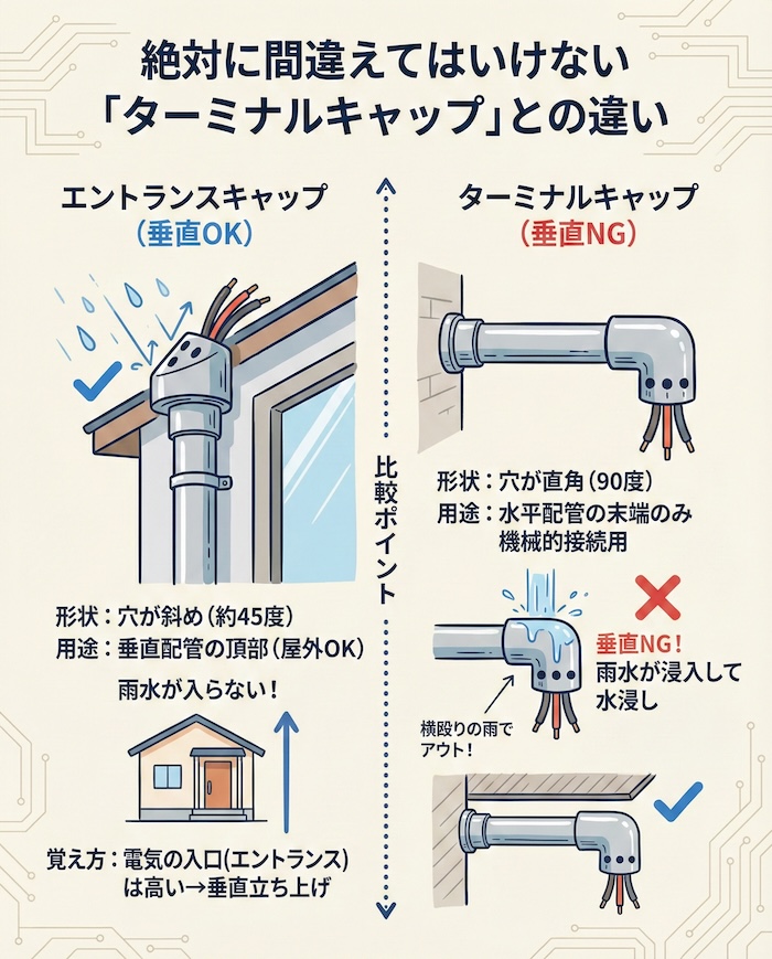 2. 絶対に間違えてはいけない「ターミナルキャップ」との違い