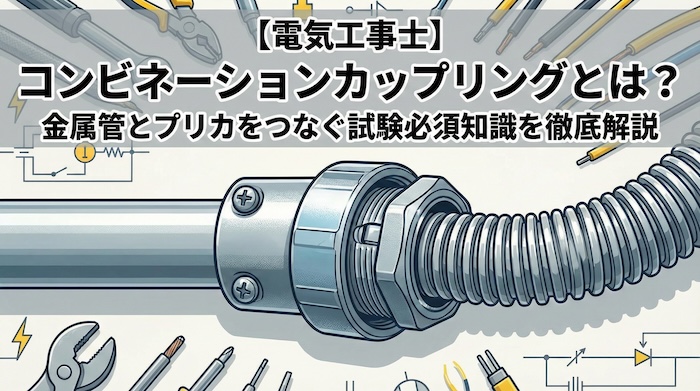 【電気工事士】コンビネーションカップリングとは？金属管とプリカをつなぐ試験必須知識を徹底解説