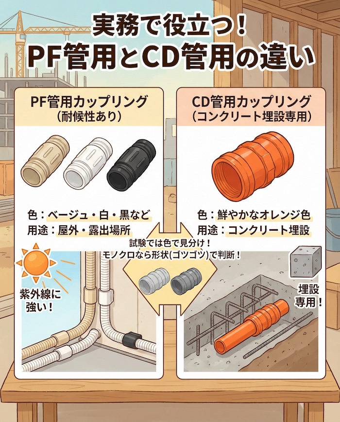 実務で役立つ！PF管用とCD管用の違い
