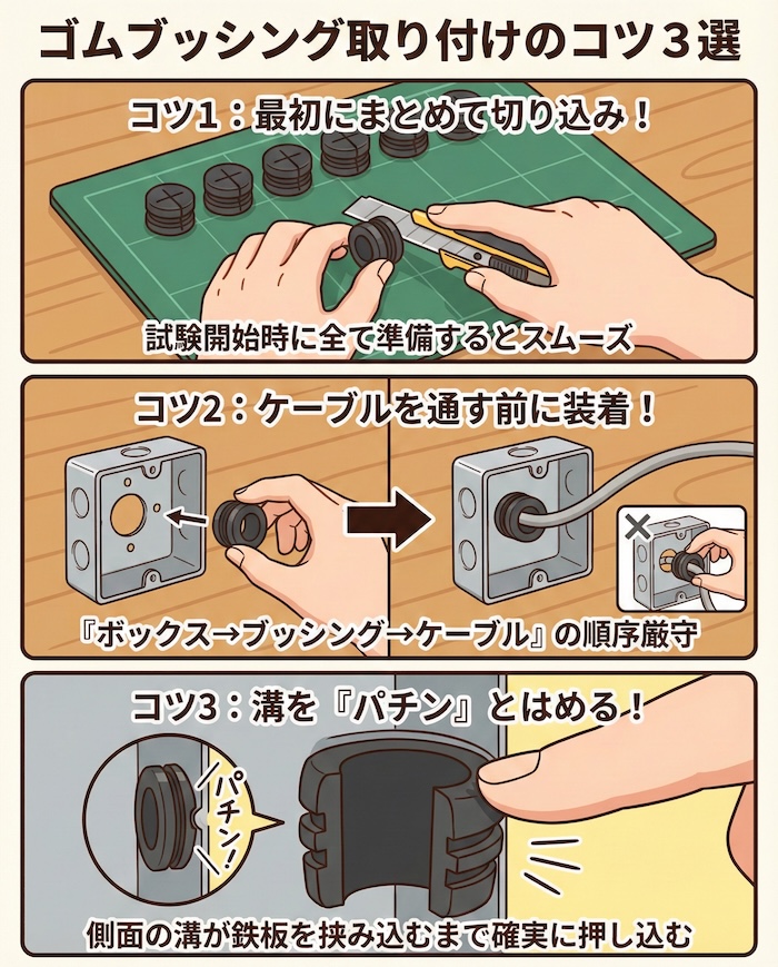 取り付けのコツ