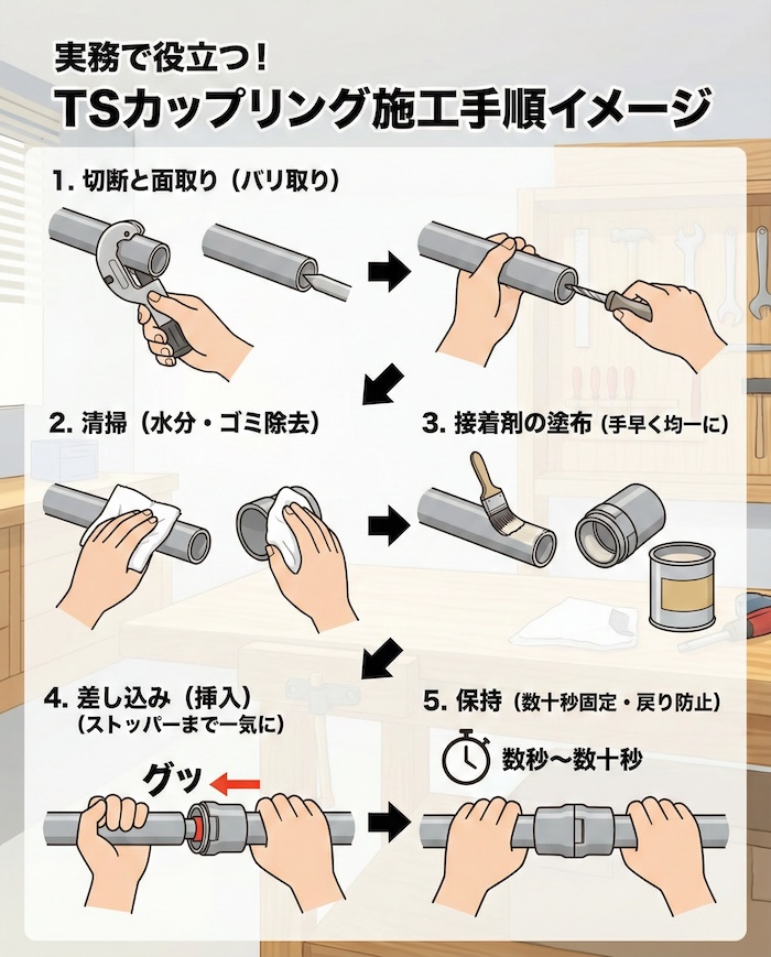 実務で役立つ施工手順のイメージ