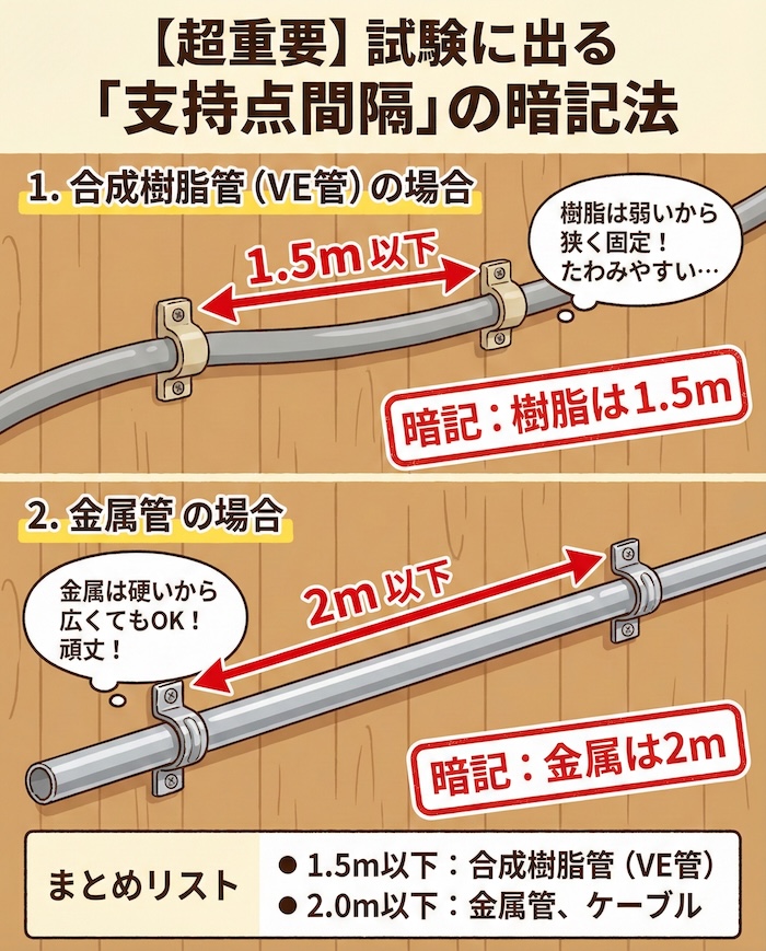 【超重要】試験に出る「支持点間隔」の暗記法