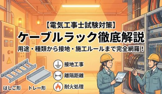 【電気工事士】工事用材料のケーブルラックとは？用途や種類から接地工事などの施工条件まで徹底解説