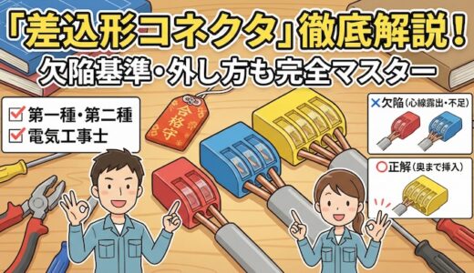 「差込形コネクタ」を徹底解説！欠陥基準や外し方も【第一種・第二種電気工事士】