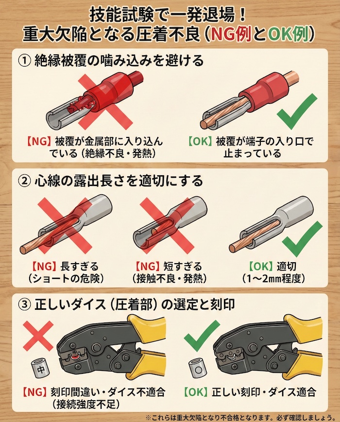 4. 技能試験で一発退場を防ぐための注意点