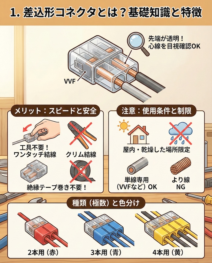 1. 差込形コネクタとは？基礎知識と特徴