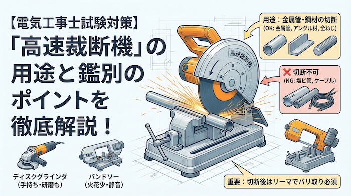 【電気工事士試験対策】「高速裁断機」の用途と鑑別のポイント徹底解説！