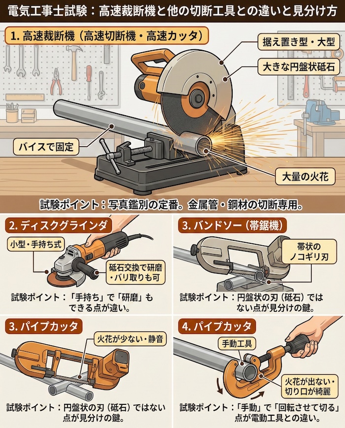 3. 電気工事士試験での出題ポイントと他の工具との違い