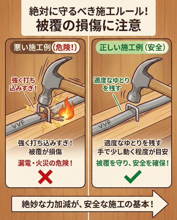 2. 絶対に守るべき施工ルール！被覆の損傷に注意