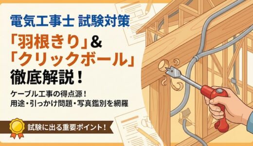 【電気工事士】「羽根きり」の用途とは？クリックボールとの関係や試験対策を徹底解説