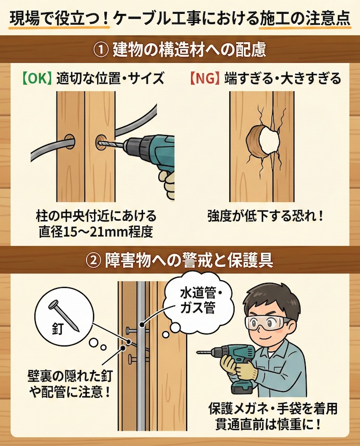 5. 現場で役立つ！ケーブル工事における施工の注意点