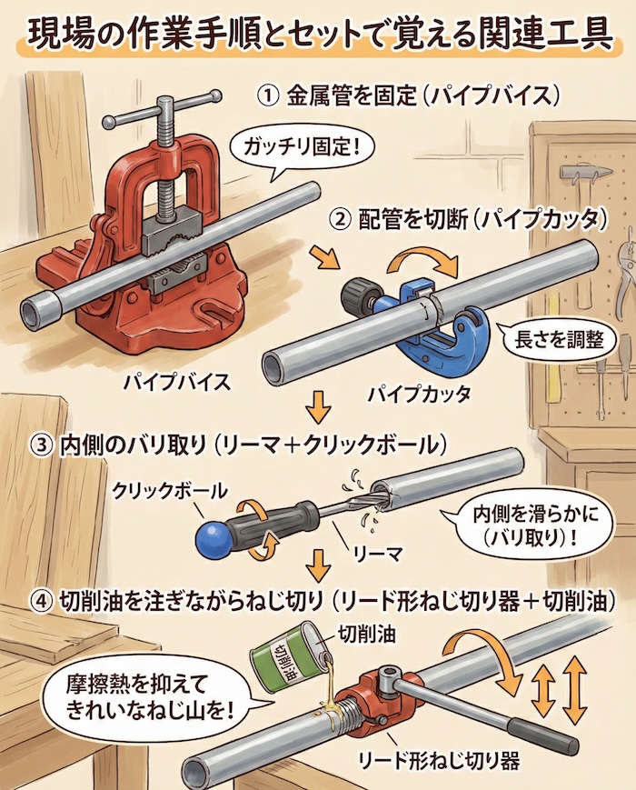 3. 現場の作業手順とセットで覚える関連工具