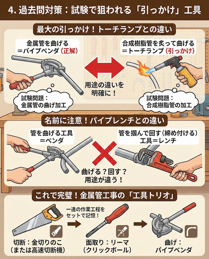 4. 過去問対策：試験で狙われる「引っかけ」工具
