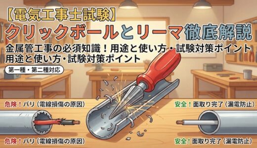 【電気工事士】「クリックボール」と「リーマ」の用途と使い方を徹底解説