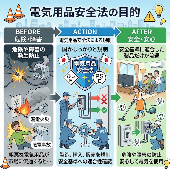 1. 電気用品安全法の目的とは？